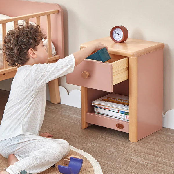 Boori - Avalon Bedside Table - Blueberry and Almond